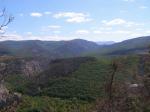 Вид с вершины на Чернореченский каньон