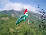 Над башней развивается Абхазский флаг