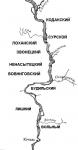 Схема днепровских порогов