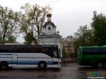 Часовню закрыли многочисленные экскурсионные автобусы