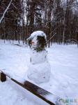 Как и Сергея, нас встречал и провожал Снеговик. Нос-морковка у него появился только на обратном путиего