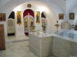 Нижний пещерный крестильный храм, освященный в честь Новомученников и исповедников Русской Православной Церкви
