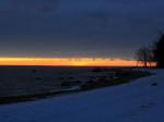 Закат с берега Финского залива