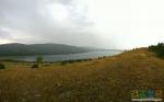  Вид на озеро Талкас и хребет Ирандык