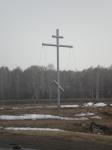 Крест на трассе Кожевниково - Томск