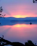 Закат на озере Большой Кисегач