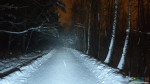 Дорога и снегопад
