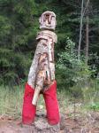 деревянный дровосек. рост около 3 м.