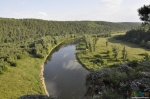 Вид со смотровой точки на реку Юрюзань