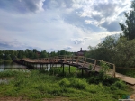 Пешеходный мост через Сунжу (из Каменки в Стрелку).
