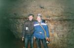 Lis_Its (в синей куртке) и Steve в Жемчужной пещере