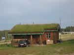 Домик с травянной крышей