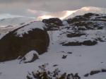 Горнолыжный склон Аукуайвенчорр в лучах солнца
